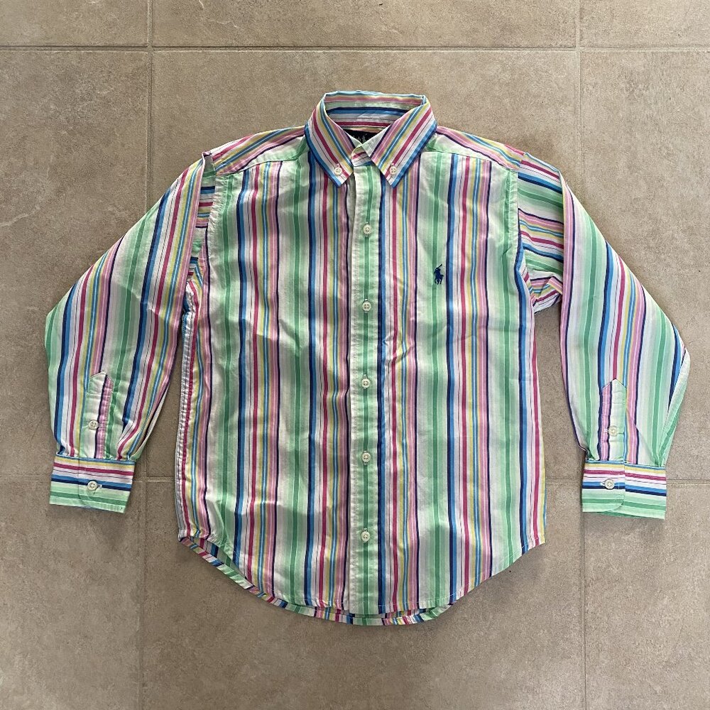 Vintage Ralph Lauren Kids Striped Button Down Shirt